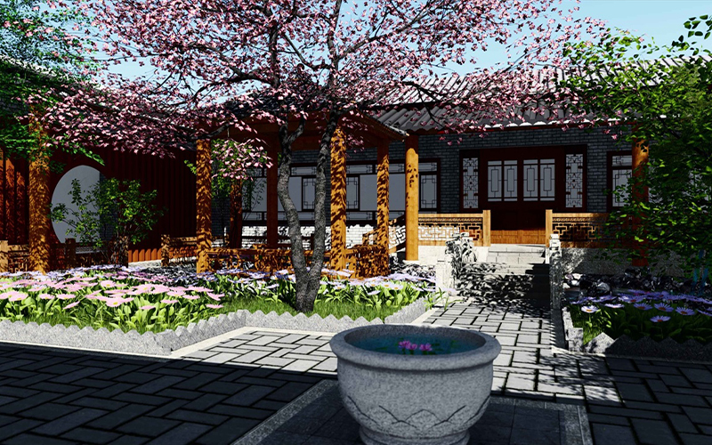 四合院景观